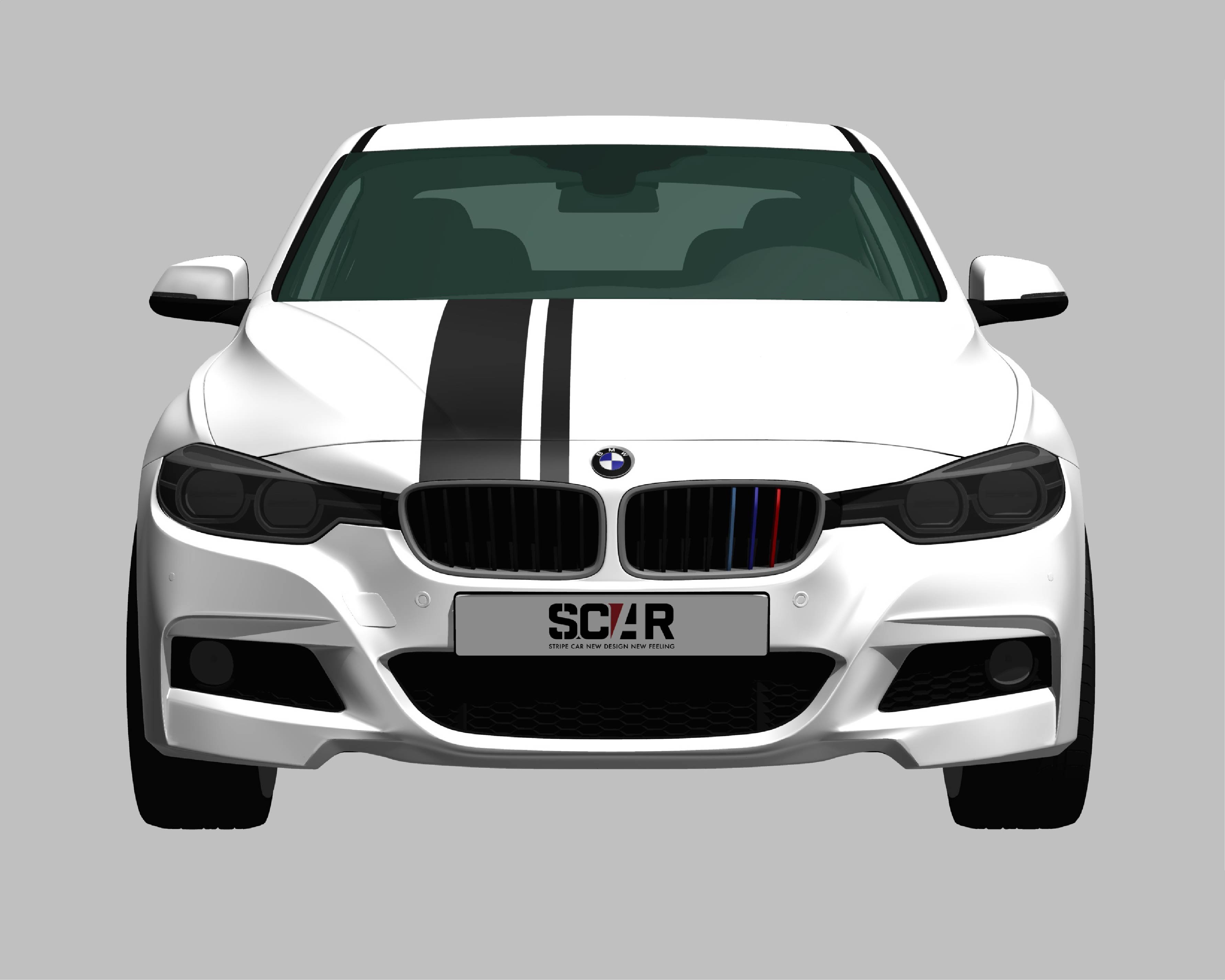 BMW_3-シリーズ_F30_2015/ カーストライプ #1067