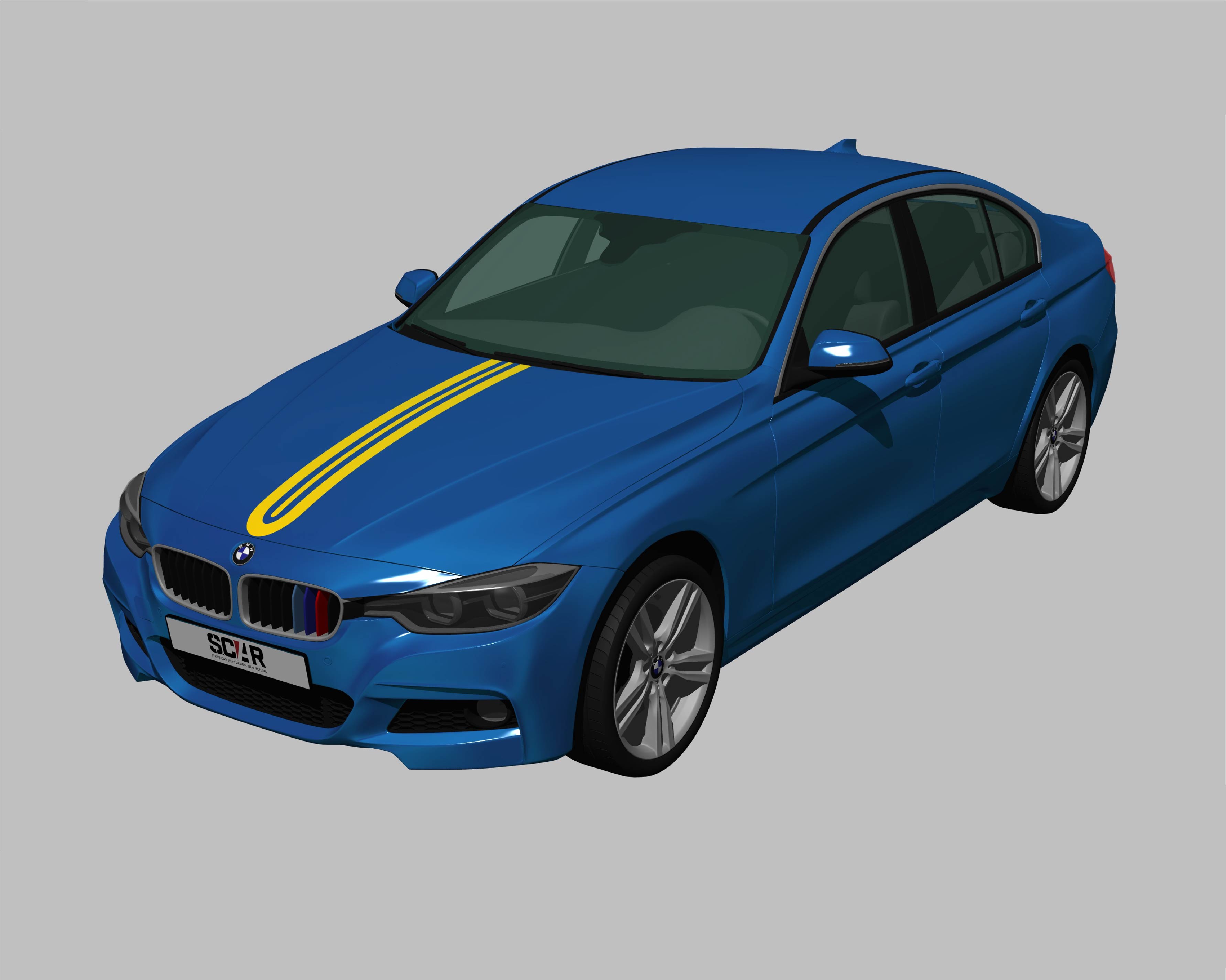 BMW_3-シリーズ_F30_2015/ カーストライプ #1071