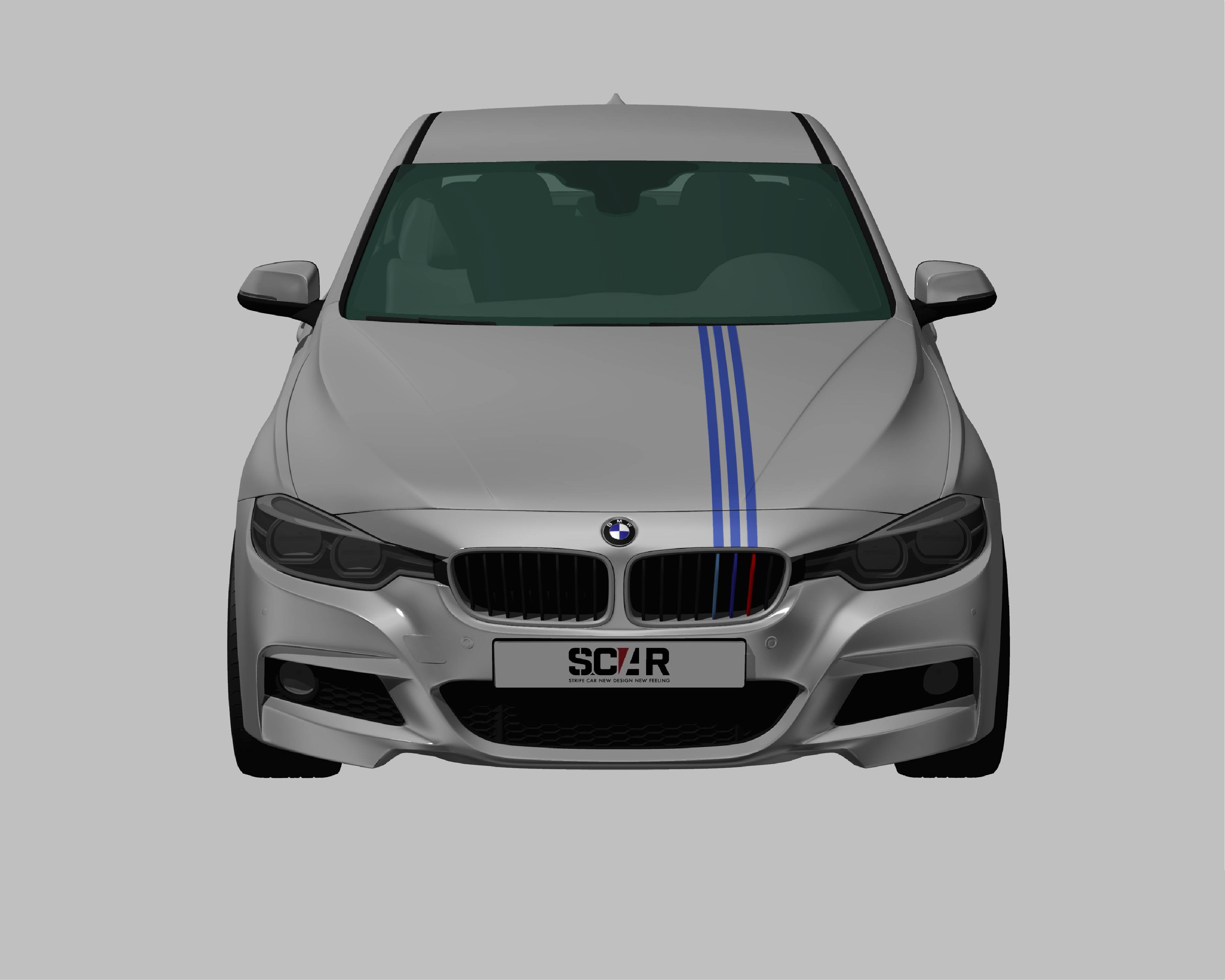 BMW_3-シリーズ_F30_2015/ カーストライプ #1076