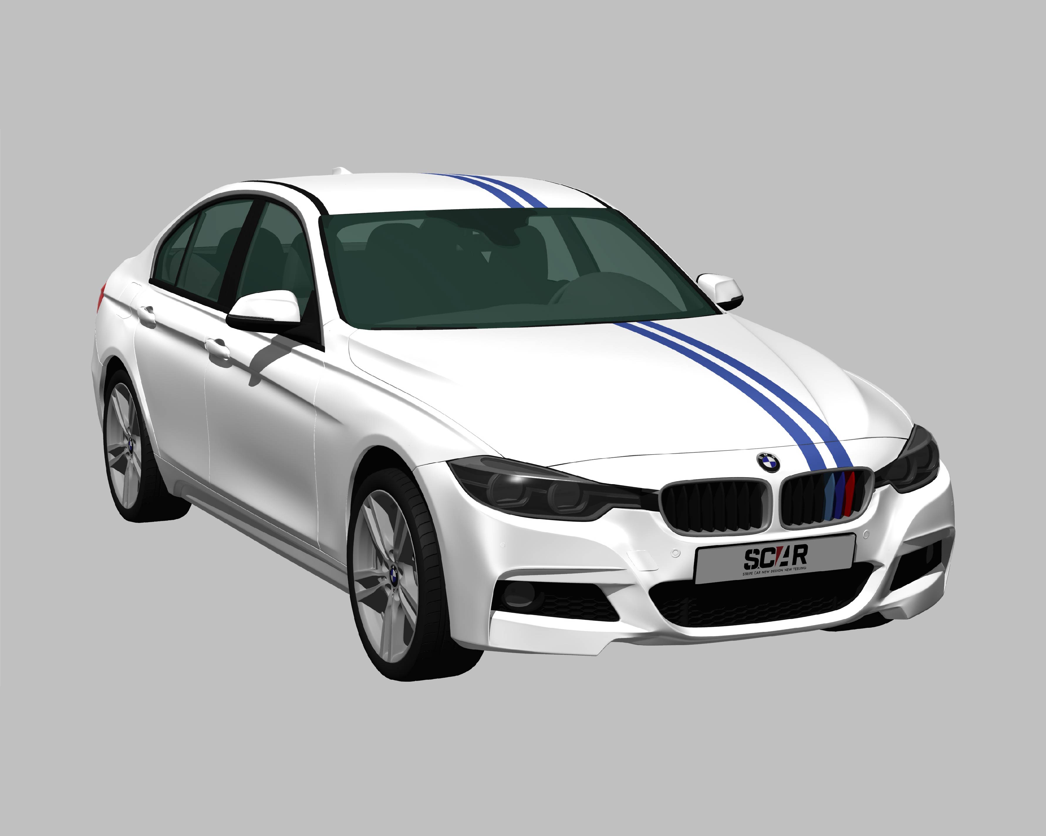 BMW_3-シリーズ_F30_2015/ カーストライプ #1081